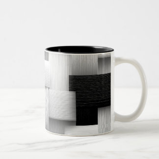 Taza Bicolor Diseño geométrico abstracto