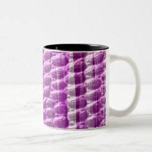 Taza Bicolor Diseño gráfico de arte violeta