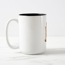 Taza Bicolor Diseño Kawaii de Carpincho Adorable con Flor de Ma