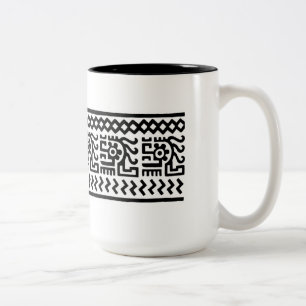 Taza Bicolor Diseño mexicano antiguo - Mug