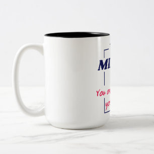 Taza Bicolor Diseño Motivacional de Mentalidad de Reflexión en