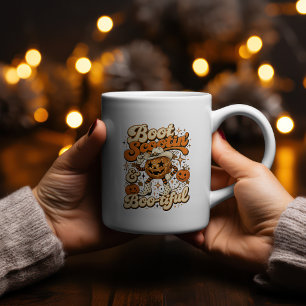 Taza Bicolor Diseño occidental de Halloween 'Boot Scootin' y Bo