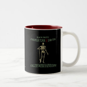Taza Bicolor Diseño original del viaje del mundo de la muerte