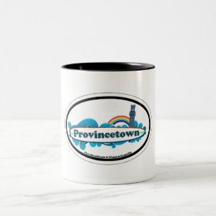 Taza Bicolor Diseño ovalado de Provincetown.