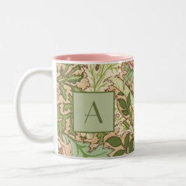 Taza Bicolor Diseño personalizado Patrón William Morris
