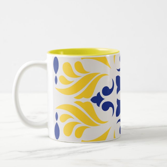 Taza Bicolor Diseño Riviera Dorada (Izquierda)