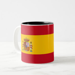 Taza Bicolor Diseño Rojo Amarillo Bandera Española