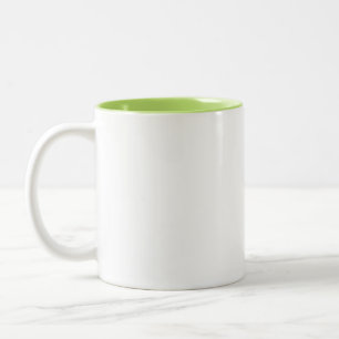 Taza Bicolor Diseño simple blanco personalizado Agregar foto o