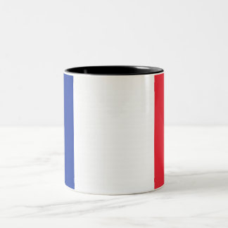 Taza Bicolor Diseño Tricolor Francés Azul Blanco Rojo
