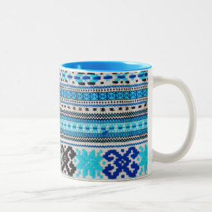 Taza Bicolor Diseño ucraniano de la gente