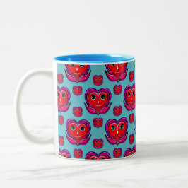 Taza Bicolor diseños de Corazón Feliz