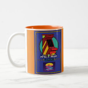 Taza Bicolor Diseños de juegos de arcade vintage