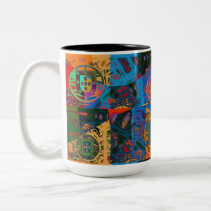Taza Bicolor Diseños de Portugal