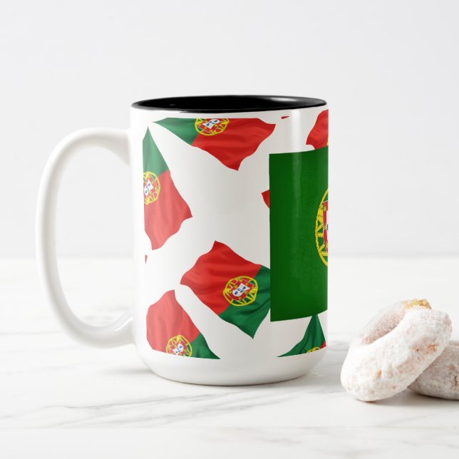 Taza Bicolor diseños portugueses (Con donut)