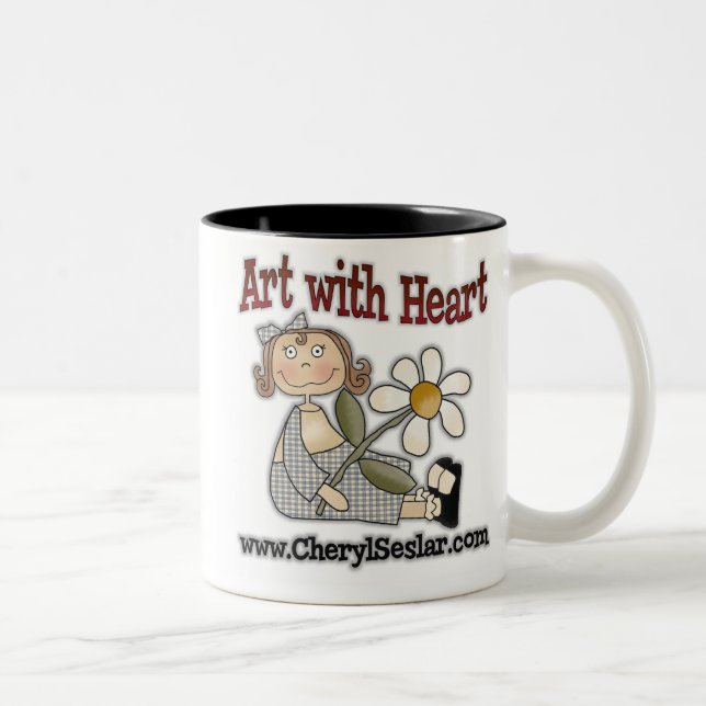 Taza Bicolor diseños seslar del cheryl (Derecha)