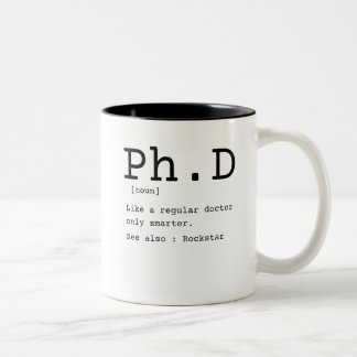 Taza Bicolor Disertación de médica de filosofía de definición d