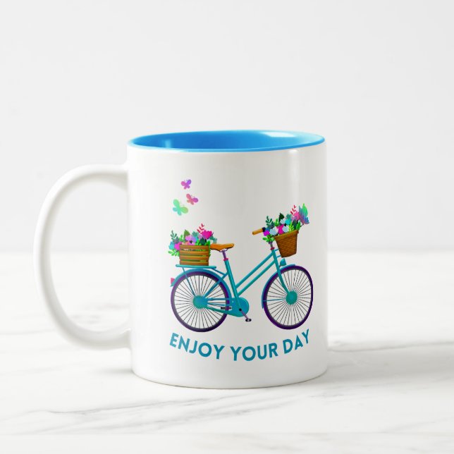 Taza Bicolor Disfruta de tu Día Mug (Izquierda)