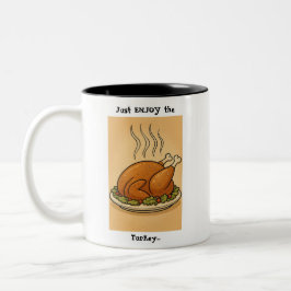 Taza Bicolor Disfruta el pavo