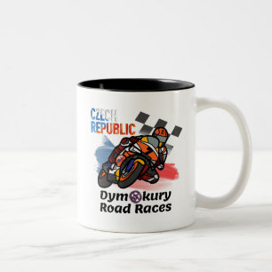 Taza Bicolor "Dismokury Motorcycle Road Races