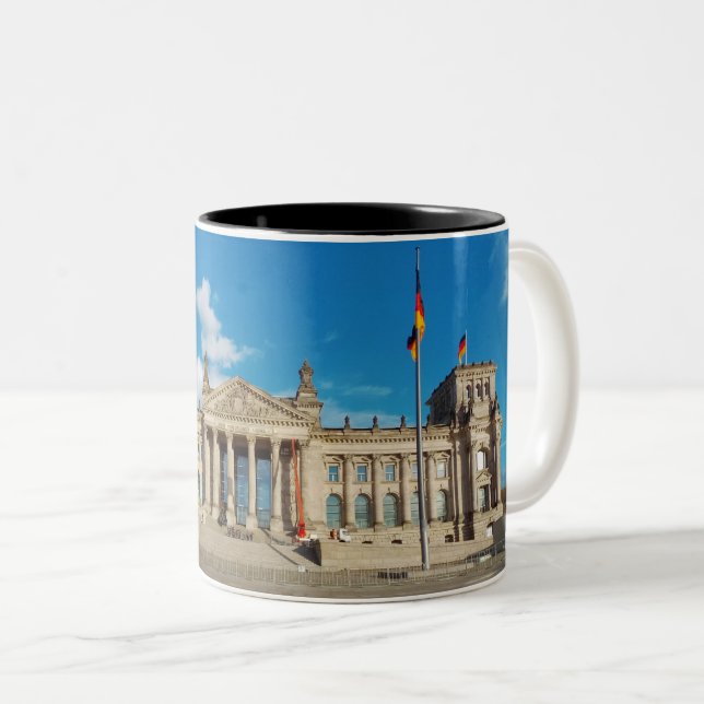 Taza Bicolor Distrito histórico de la ciudad de Berlín Alemania (Anverso derecho)