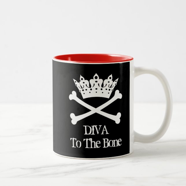 Taza Bicolor "Diva al Hueso" DIVA Mug (Derecha)