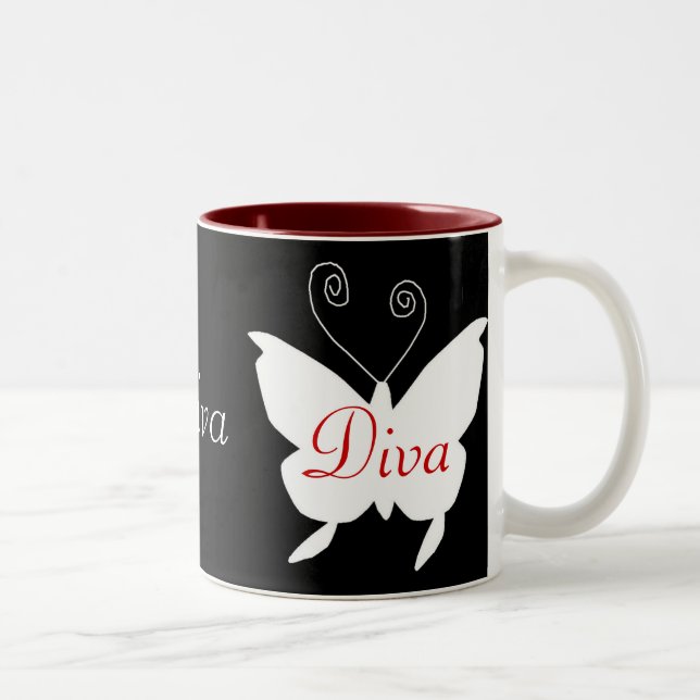 Taza Bicolor Diva Butterfly Mug (Derecha)