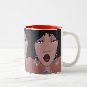 Taza Bicolor "Diva de belleza negra"