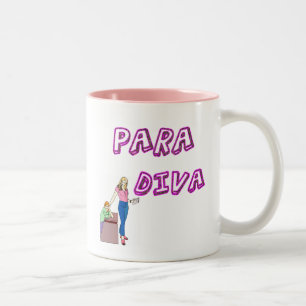 Taza Bicolor Diva del Paraprofessional