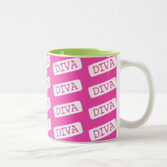 TAZA BICOLOR DIVA DIVA DIVA (Derecha)