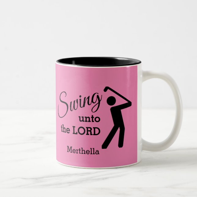 Taza Bicolor DIVERSIÓN AL Personalizable LORD PINK Golf (Derecha)