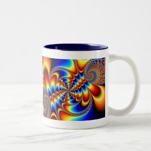 Taza Bicolor Diversión de color - Fractal