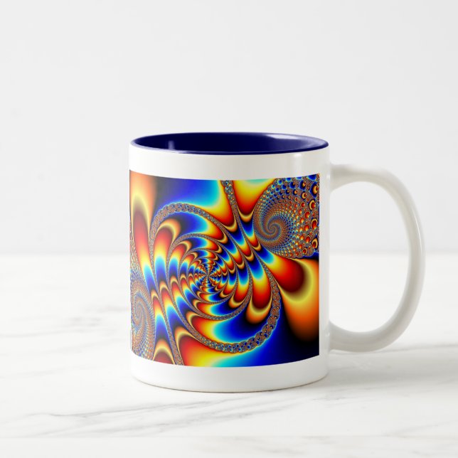 Taza Bicolor Diversión de color - Fractal (Derecha)