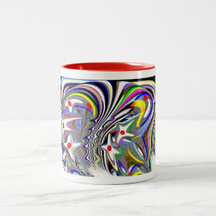 Taza Bicolor Diversión de formas de arte