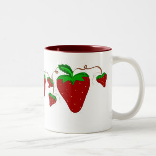 Taza Bicolor Diversión de Fresa