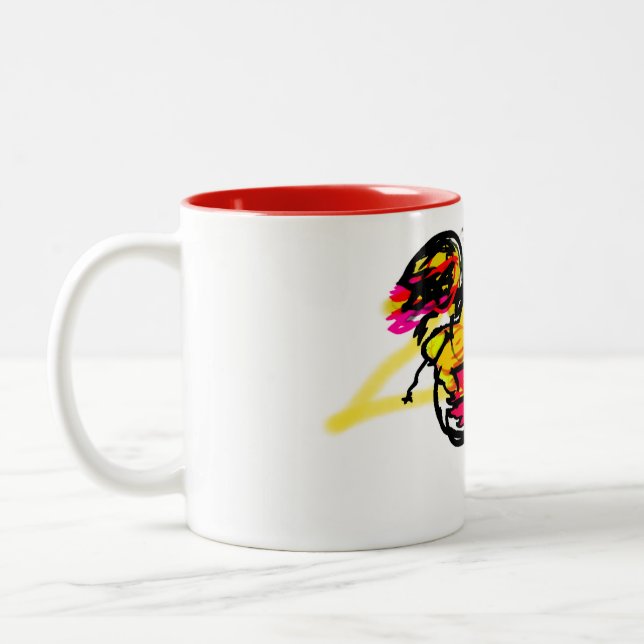 Taza Bicolor Diversión de pulpo (Izquierda)