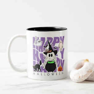 Taza Bicolor Diversión de Taveo Feliz Halloween Magic & Misch