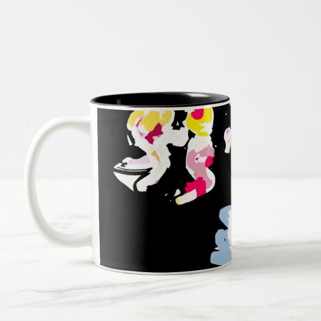 Taza Bicolor Diversión en el mar verano  (Izquierda)