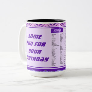 Taza Bicolor Diversión feliz cumpleaños Mug