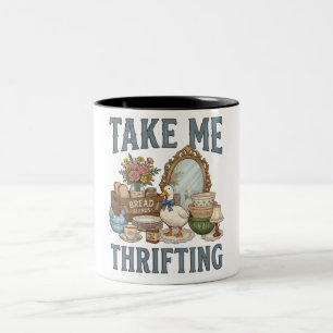 Taza Bicolor Diversión Llévame de Compras de Segunda Mano