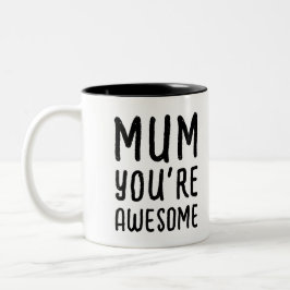 Taza Bicolor Diversión Moderna Negro Blanco Mejor Madre Hija Ti