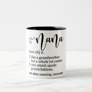 Taza Bicolor Divertida definición de Nana