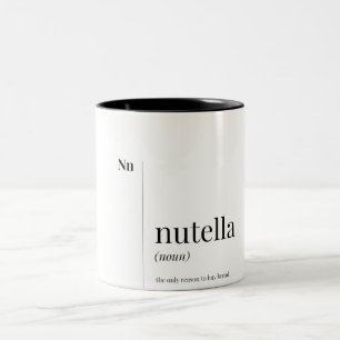 Taza Bicolor Divertida definición nutella