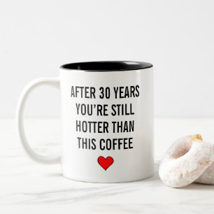 Taza Bicolor Divertido 30º Aniversario de Bodas de Perla