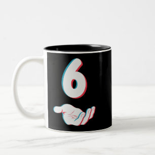 Taza Bicolor Divertido 67 Seis Siete Meme Pareja Pareja