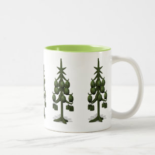 Taza Bicolor Divertido Árbol de Navidad de las sandías