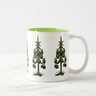 Taza Bicolor Divertido Árbol de Navidad de las sandías
