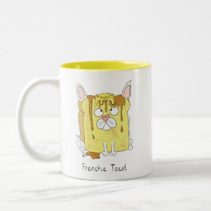 Taza Bicolor Divertido Bulldog francés Frenchie Perro Cute Niño
