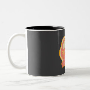 Taza Bicolor Divertido conejito de Pascua con máscara