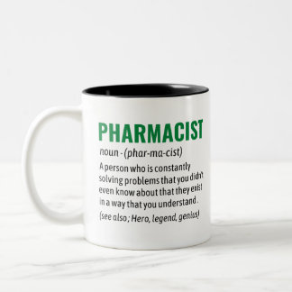 Taza Bicolor Divertido diccionario de farmacias Definición, far