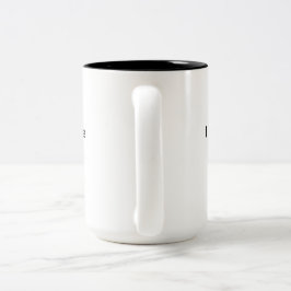 Taza Bicolor Divertido dicho, "puedo parecer tranquilo".